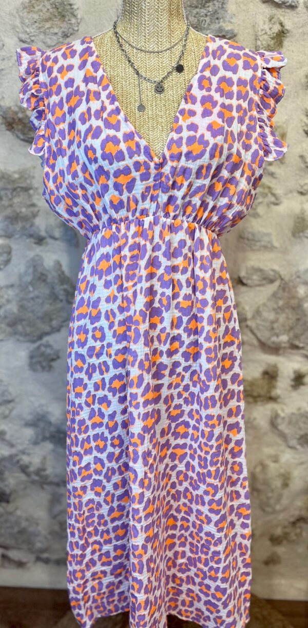 Robe Léopard Gaze de Coton