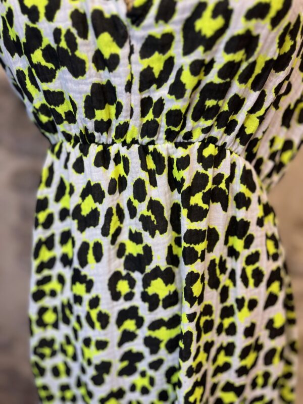 Robe longue léopard en gaze de coton – By Coco – Image 5