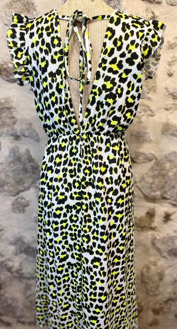 Robe longue léopard en gaze de coton – By Coco – Image 3