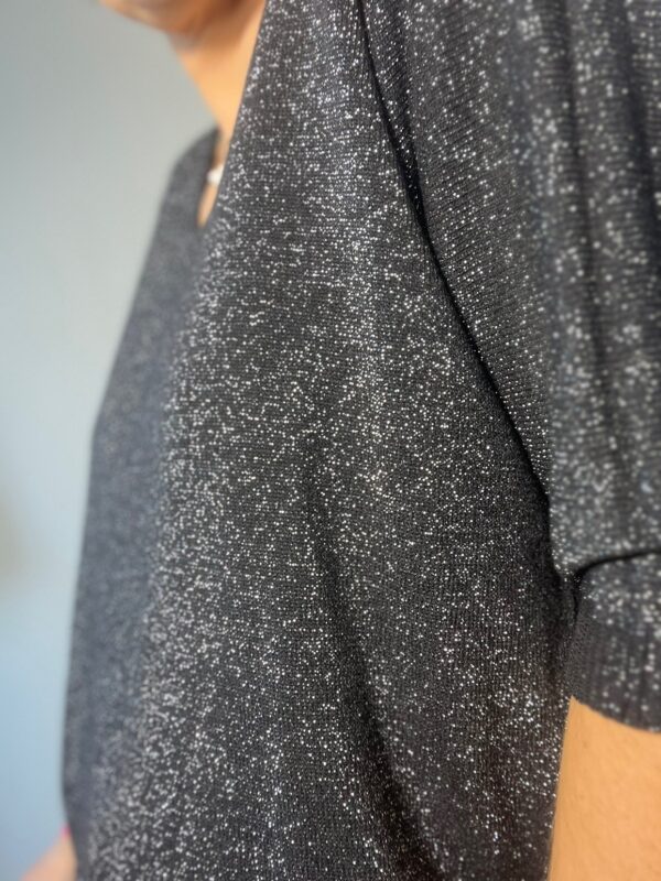 Pull fin à manches mi-longues effet scintillant – Image 4